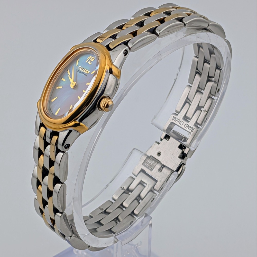 Citizen Eco-Drive B020-H23923Y Two Tone MOP Dial Watch New Capacitor 18mm 6" - Picture 5 of 11